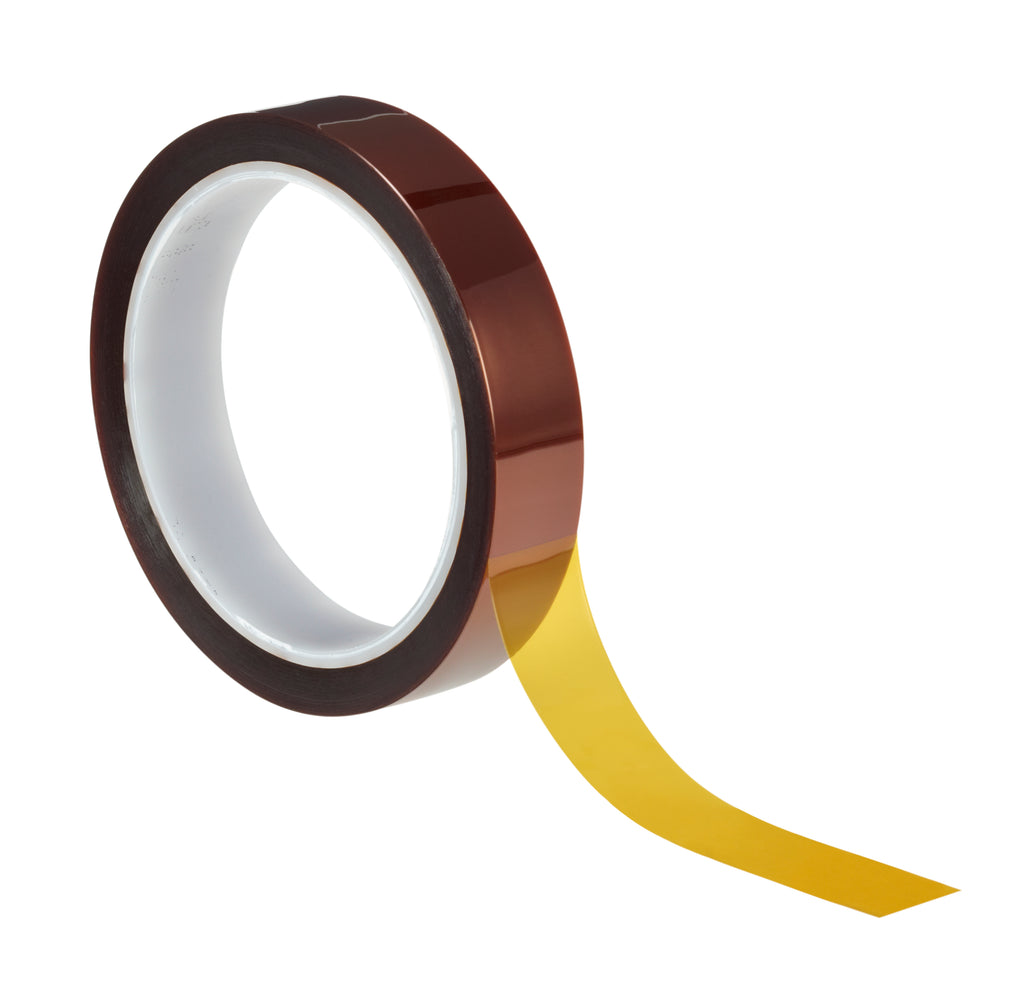 3M™ Polyimide Film Tape 5413 Amber, 1/4 in x 36 yds x 2.7 mil, 36/Case, Blister