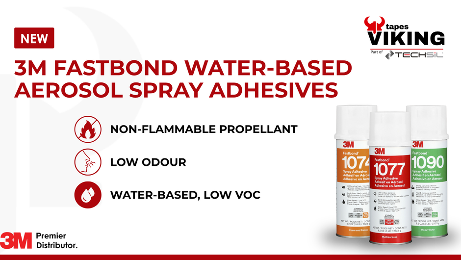 Introducing: NEW 3M Fastbond Water Based Aerosol Spray Adhesives