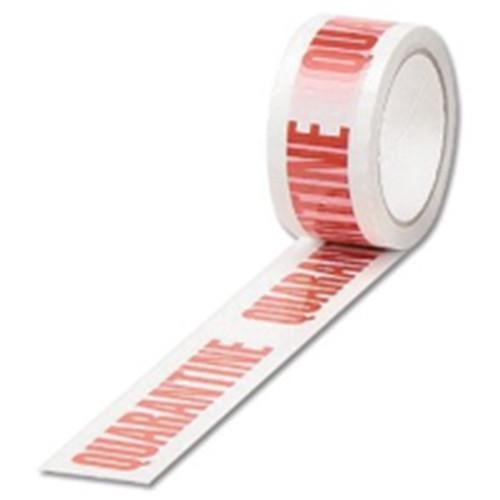 PP12 Quarantine Pre Printed Packaging Tape 48mm x 66m