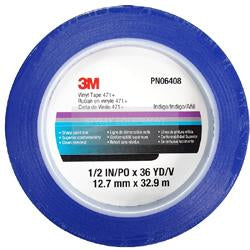 3M 471+ (471F) Blue Vinyl Fine Line Masking Tape
