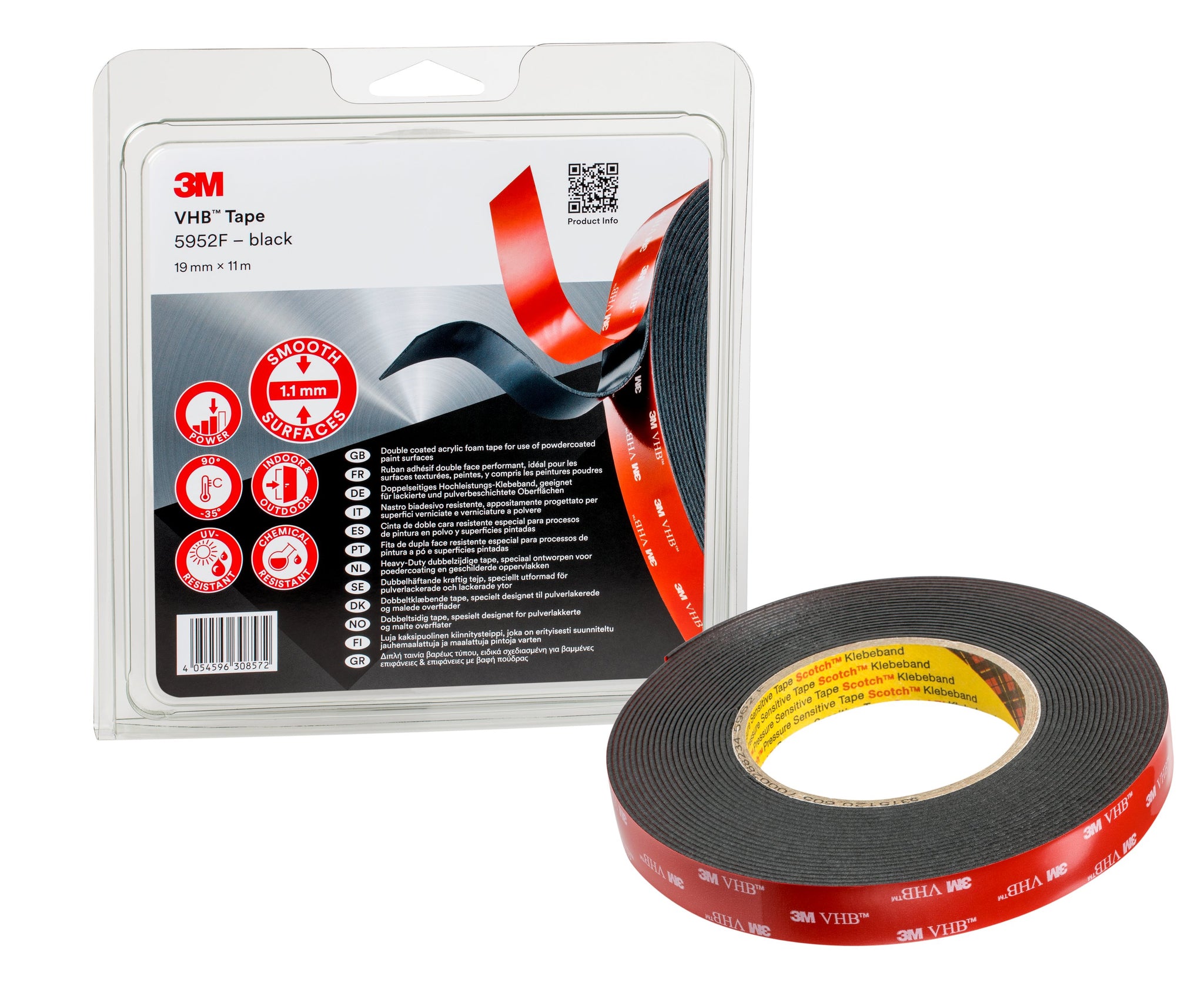 3M VHB 5952 Blister Pack 19mm x 11m – Viking Industrial Products Ltd