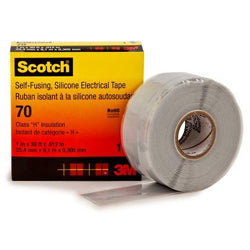 3M™ 70 Scotch® Self-Fusing Silicone Rubber Electrical Tape 25mm x 9m