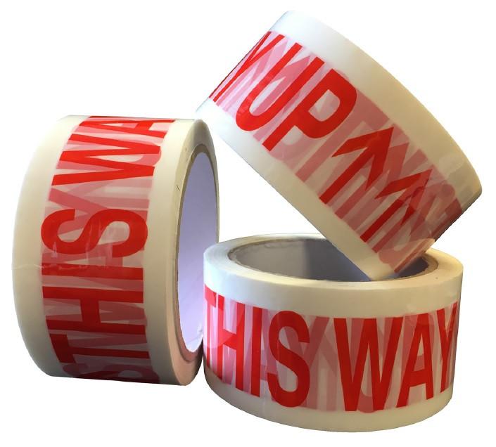 PP14 This Way Up Pre Printed Packaging Tape 48mm x 66m