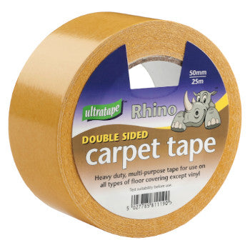 Rhino Double Sided Carpet Tape 50mm x 25m