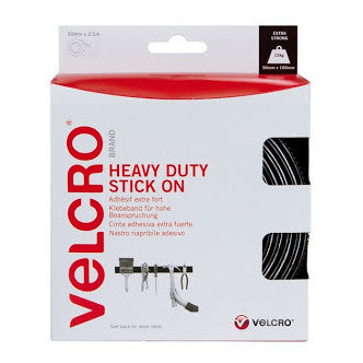 VRHDSO VELCRO® Brand Heavy Duty Stick On Tape 50mm x 5m